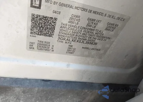 2018 GMC Terrain Denali from USA, damaged, VIN 3GKALXEX0JL355639